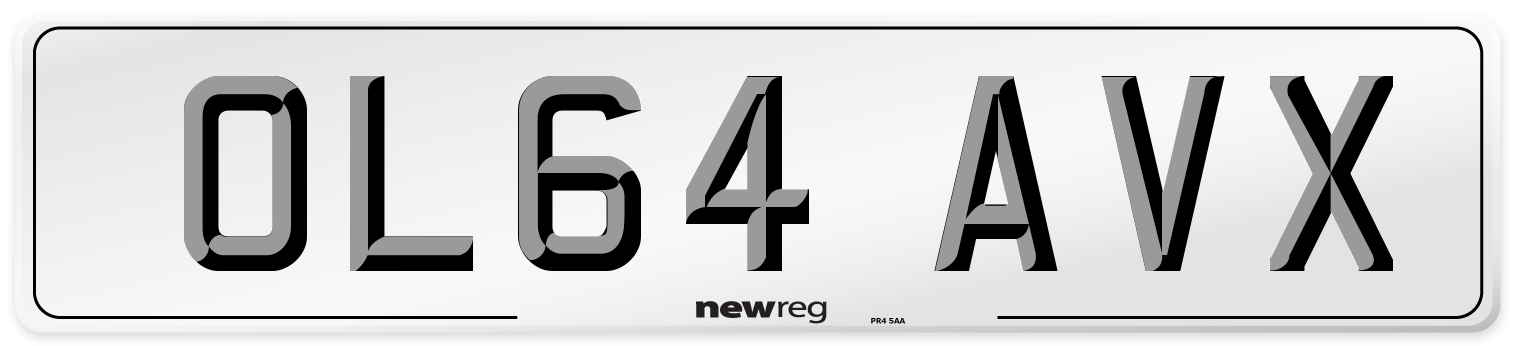 OL64 AVX Number Plate from New Reg